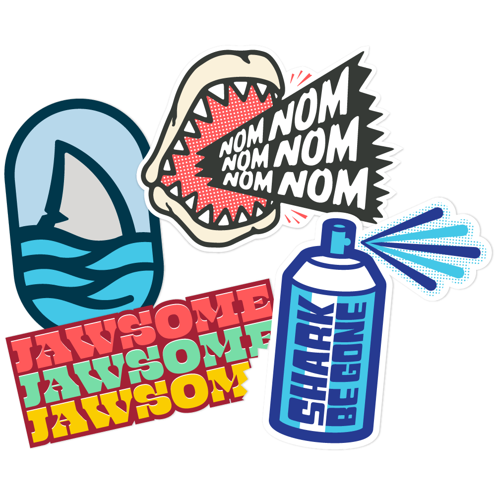 Stickers - Sip brighter from here.
